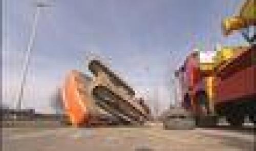 E40 : accident de grue